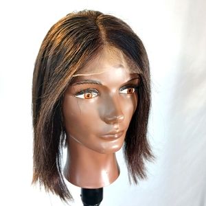 12" lace front wig human hair